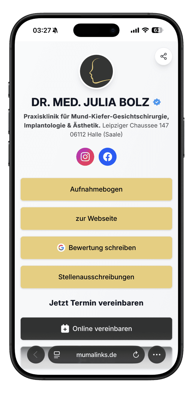 mumalinks Profil-Ansicht